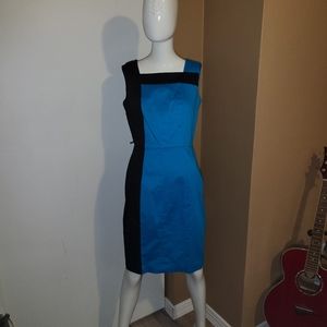 Calvin Klein Bright Blue & Black Dress